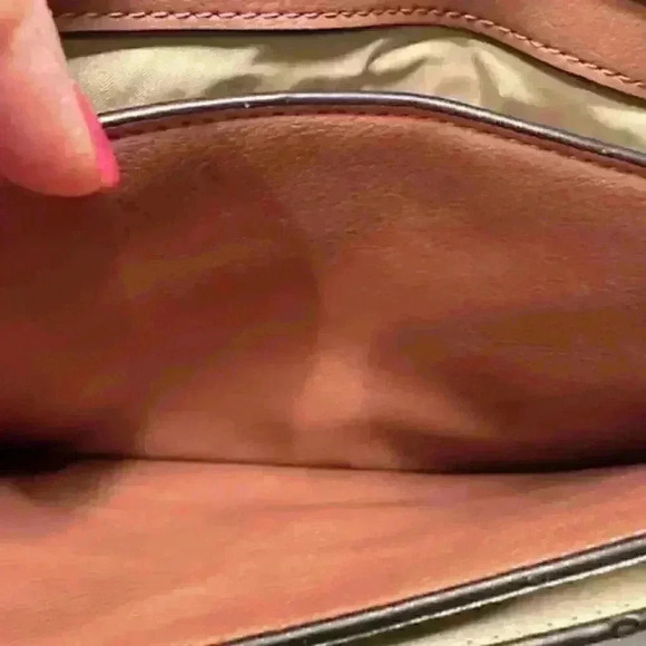 NWT!!! INC Jeenn fold over clutch bag/shoulder bag - Mauve/Dusty Pink Color - Picture 8 of 11